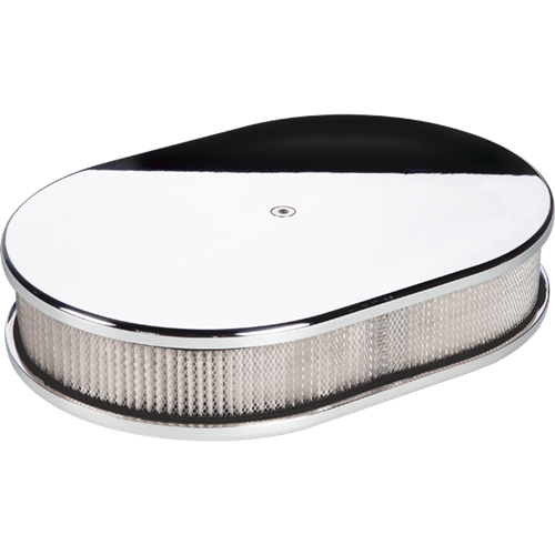 Billet Specialties - Air Cleaner, Small Oval Plain Polished Billet Specialties 15329