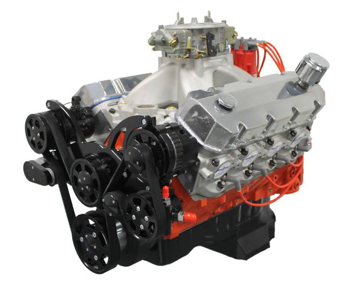 BluePrint Engines - PS6320CTCKB BluePrint New 632CI 815HP BBC dressed with Carburetor and Black Pulley Kit - Alt-PS-AC