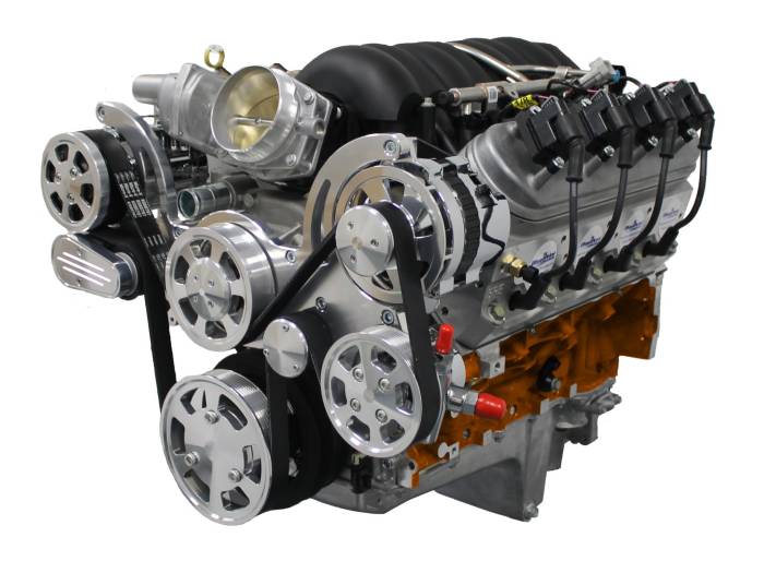 BluePrint Engines - PSLS4272CTFK LS3 Crate Engine by BluePrint Engines 427CI 625 HP ProSeries Stroker Dressed Longblock with Fuel Injection Aluminum Heads Roller Cam
