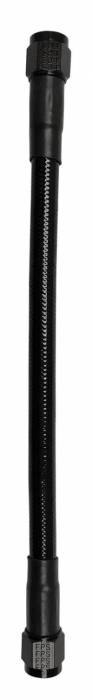 Fragola - Fragola PTFE Hose Assembly with Extreme Black Covering 10" Length -10 Straight x Straight Black Aluminum Nut  6029-1-1-10BL