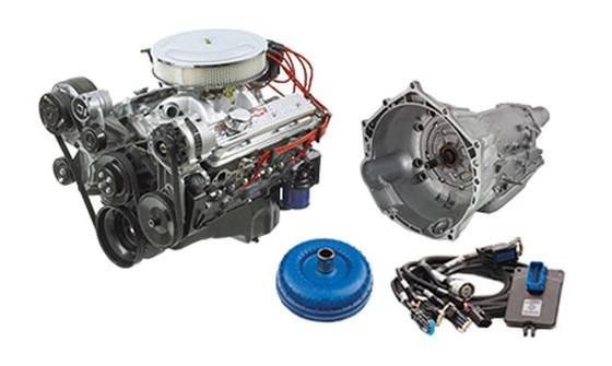PACE Performance - 350 Crate Engine Turn Key by Pace Performance 330HP Chrome Finish with 4L65E Transmission Package CPS350HO4L65E