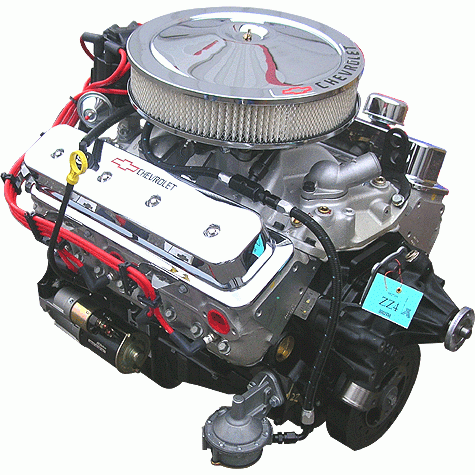 PACE Performance - SBC SP350 385HP Polished Finish Engine with TKX 5-Speed Transmission Package Pace Performance GMP-TK6SP350-3