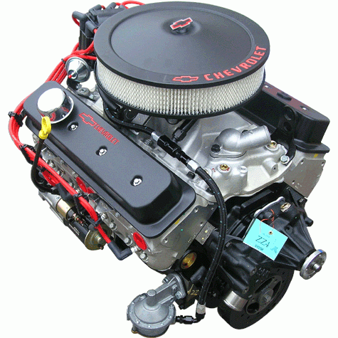PACE Performance - SBC SP350 385HP Black Finish Engine with TKX 5-Speed Transmission Package Pace Performance GMP-TK6SP350-2