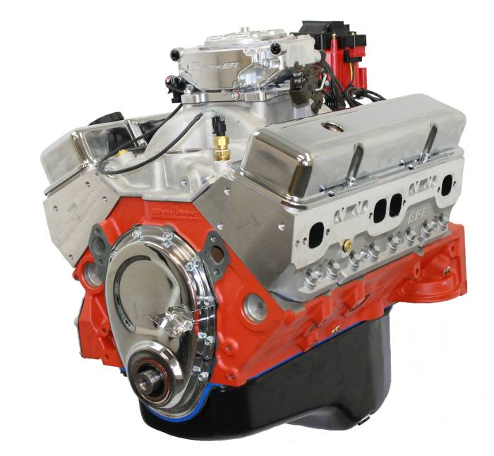 BluePrint Engines - BP4002CTF Small Block Crate Engine by BluePrint Engines 400 CI 508 HP GM Style Dressed Longblock Aluminum Heads Roller Cam and EFI
