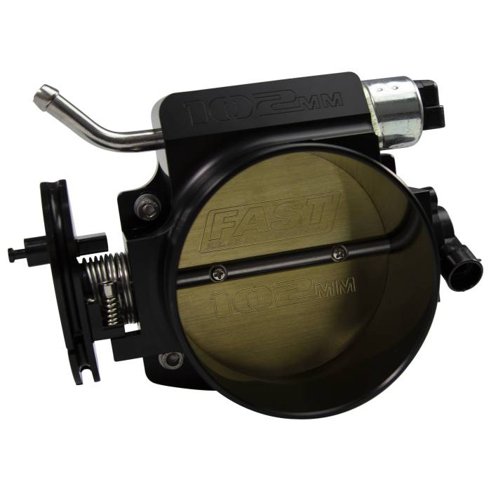 FAST - FST54107 - Black Big Mouth Billet 102mm Big Mouth Throttle Body for GM LS w/ TPS and IAC