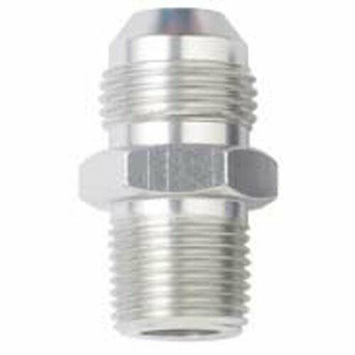 Fragola - FRA481666-CH -  Fragola AN Flare Male To Male Pipe Adapter,Straight, Chrome,6AN To 3/8" NPT
