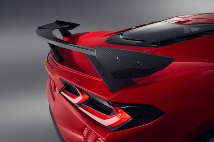 GM (General Motors) - 85106905 - 2020+ Chevrolet Corvette High Wing Spoiler - Visible Carbon Fiber