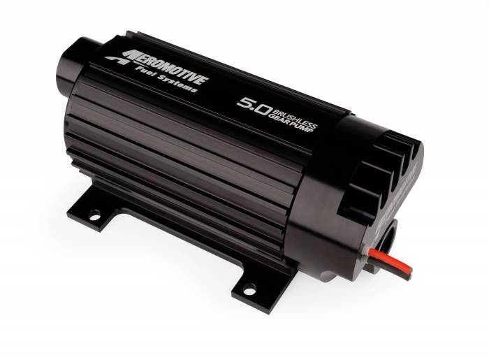 Aeromotive Fuel System - Aeromotive 11186 - Fuel Pump, In-Line, Signature Brushless Spur Gear, 5.0gpm (Pump Sleeve Includes Mounting Provisions)