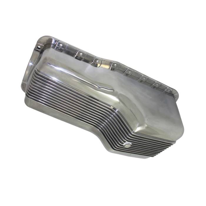Top Street Performance - Top Street Performance Oil Pan 1964-73 SB Ford 260-302 Finned Polished Aluminum SP8445