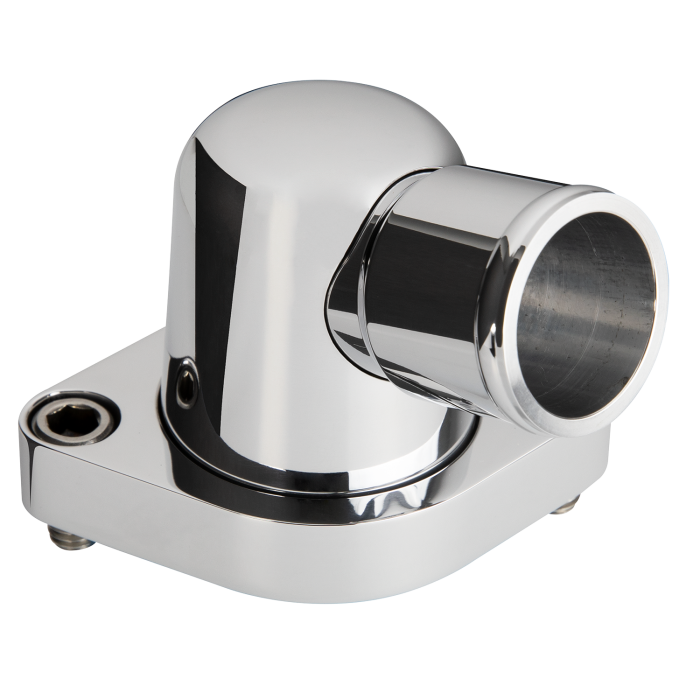 Billet Specialties - Thermostat Housing Chevy Small and Big Block Swivel 15 Degree Swivel Polished Billet Specialties 90320