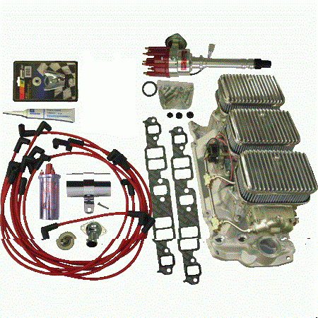 PACE Performance - PAC-80631 - ZZ Tri-Power Manifold & Carb Package