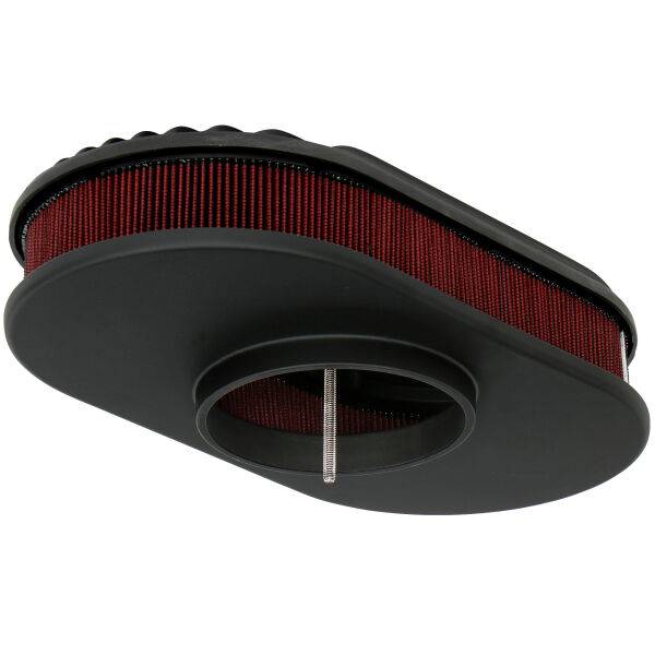 Trans-Dapt Performance  - Air Cleaner Assembly Oval Finned Black Trans Dapt 7468