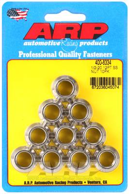 ARP - ARP4008334 - 1/2-20 Ss 12Pt Nut Kit
