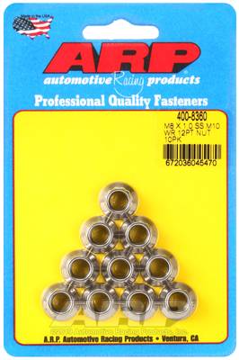 ARP - ARP4008360 - M8 X 1.00 Ss M10 Socket 12Pt Nut Kit