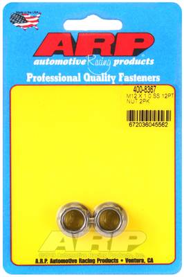ARP - ARP4008367 - M12 X 1.00 Ss M14 Socket 12Pt Nut Kit