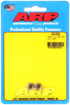 ARP - ARP4008380 - M6 X 1.00 Ss M8 Socket 12Pt Nut Kit