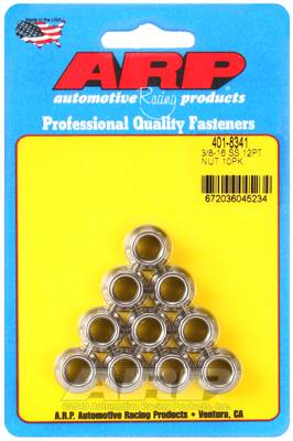 ARP - ARP4018341 - 3/8-16 Ss 12Pt Nut Kit