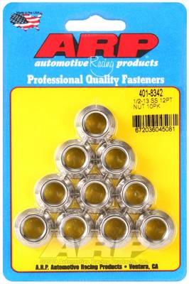 ARP - ARP4018342 - 1/2-13 Ss 12Pt Nut Kit