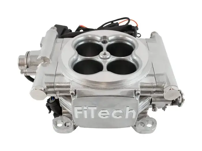 FiTech Fuel Injection - Fitech 35201 Go EFI 4 600HP System Aluminum Finish Master Kit w/ Force Fuel, Fuel Delivery System