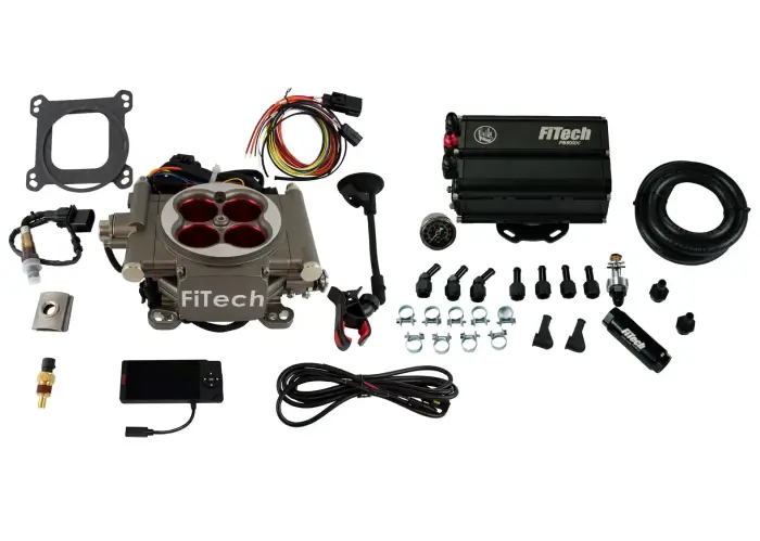 FiTech Fuel Injection - Fitech 35503 Go Street 400 HP Cast EFI System With Force Fuel Mini Delivery Master Kit