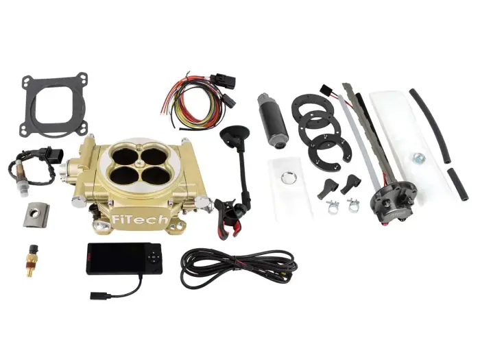 FiTech Fuel Injection - Fitech 36205 Easy Street EFI 600HP Classic Gold EFI With In Tank Retrofit Kit-P/N 50015