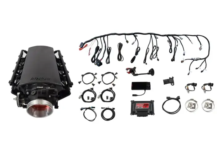 FiTech Fuel Injection - Fitech 70030 Ultimate LS 1000 HP EFI System With Short Cathedral Intake