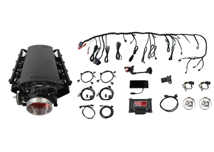 FiTech Fuel Injection - Fitech 70034 Ultimate LS 1000 HP EFI System With Short LS3 Port Intake