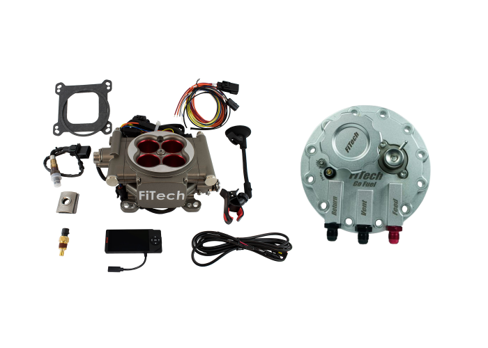 FiTech Fuel Injection - Fitech 36303 Go Street 400 HP Cast EFI System With Go Fuel Returnless In-Tank Module Master Kit