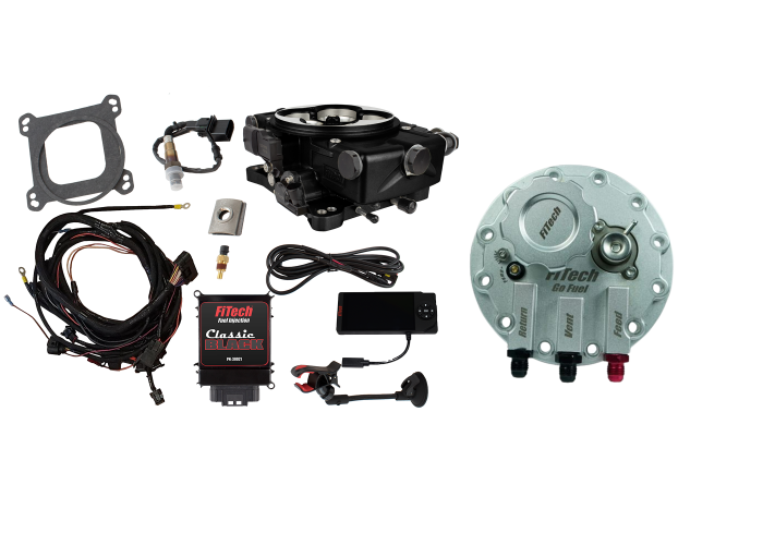 FiTech Fuel Injection - Fitech 36321 Go EFI Classic Black 650 HP EFI System With Go Fuel Returnless In-Tank Module Master Kit