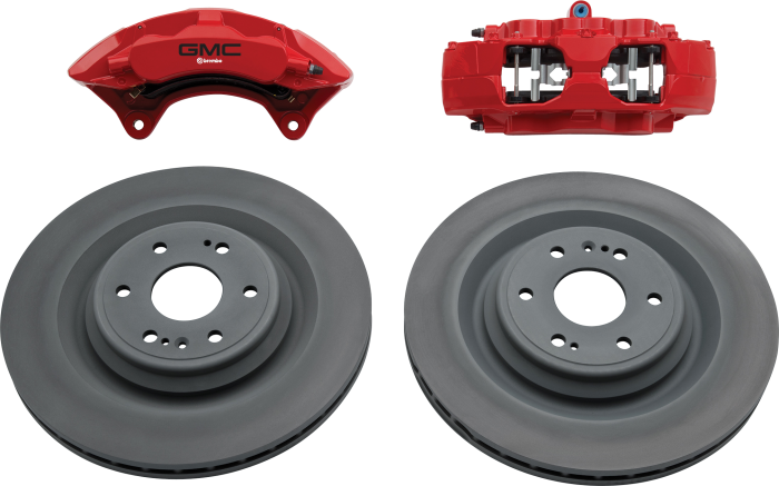 GM (General Motors) - 84610130 - Brembo Performance Front Brake Package (Six-Piston Calipers), 2014+ Sierra And 2015+ Yukon/Yukon Xl