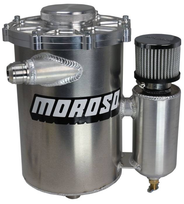 Moroso Performance - Dry Sump Tank, 2 Piece, With Built In Breather Tank, 13 Inches Tall, 7 Inches In Diameter, 5 Quart Capacity Moroso 22612
