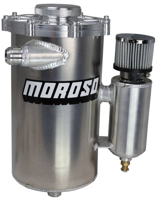 Moroso Performance - Dry Sump Tank, 2 Piece, With Built In Breather Tank, 15 Inches Tall, 7 Inches In Diameter, 6 Quart Capacity Moroso 22614