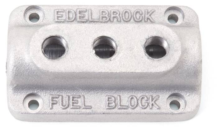 Edelbrock - Edelbrock Triple Outlet Fuel Block Kit 1285