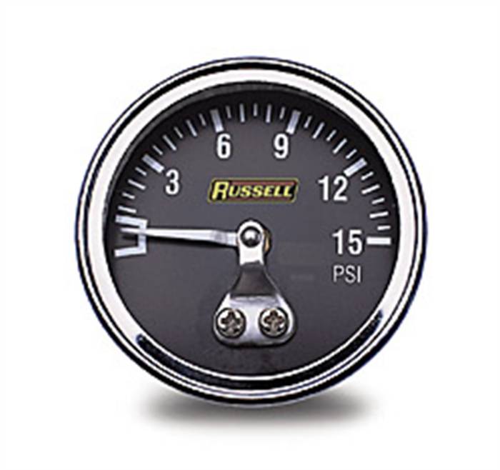 Russell - Russell Fuel Pressure Gauge 1.5 in. Gauge 650350