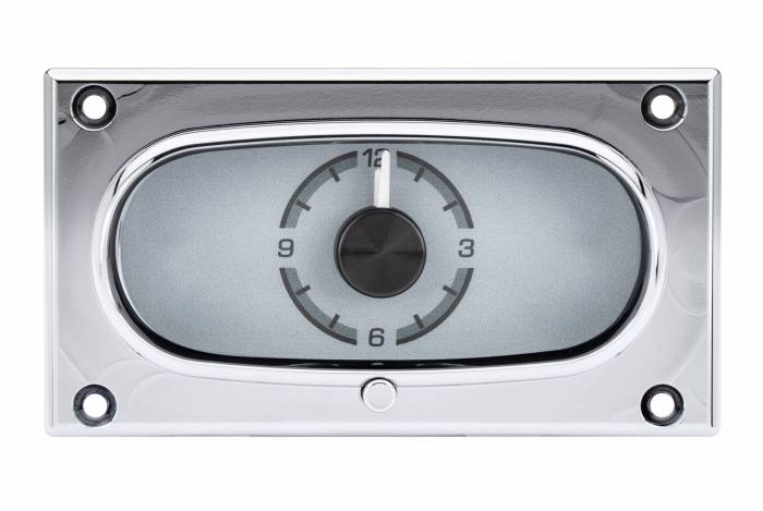 Dakota Digital - Dakota Digital HLC-58C-IMP-S - 1958 Chevy Car HDX Style Clock, Silver Face