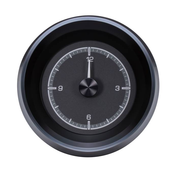 Dakota Digital - Dakota Digital HLC-63C-VET-K - 1963-67 Chevy Corvette HDX Style Clock, Black Face