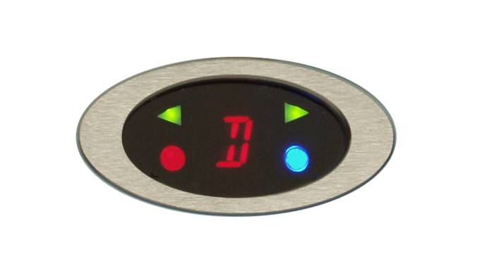 Dakota Digital - Dakota Digital DGS-4-R - Elliptical digital gear shift indicator with indicators, 2 1/2" x 1 1/4", red