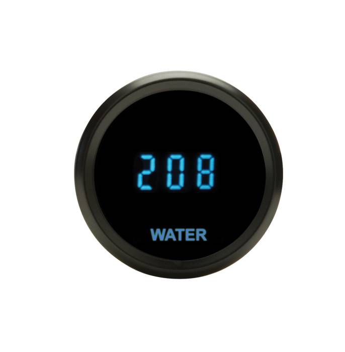 Dakota Digital - Dakota Digital SLX-04-1-K - Round Water temperature, 0-300 degrees, 2-1/16", black, blue