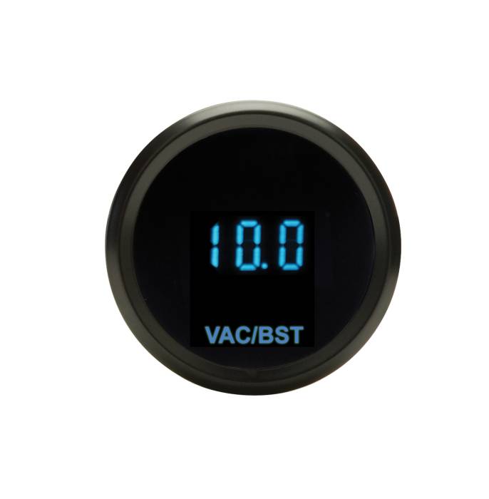 Dakota Digital - Dakota Digital SLX-09-5-K - Round Vacuum/boost gauge, 2-1/16", black, blue