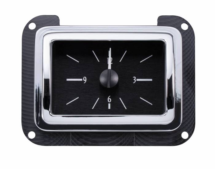 Dakota Digital - Dakota Digital VLK-40F-K-W - 1940 Ford Car Digital Clock, Black Alloy Style Face, White Display