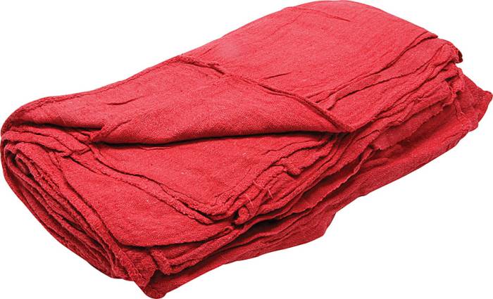Allstar Performance - ALL12010 - Shop Towels Red, 25 Count Bag