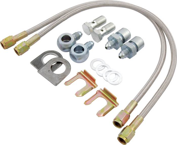 Allstar Performance - ALL42025 - Brake Hose Kit With 10mm x 1.50" Fi