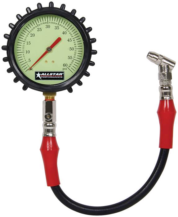 Allstar Performance - ALL44048 - 4" Tire Pressure Gauge, 0-60 PSI