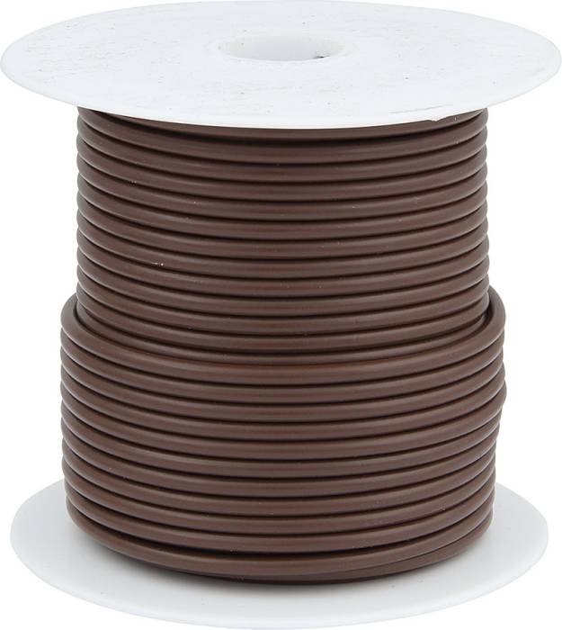 Allstar Performance - ALL76515 - Primary Wire, Brown, 100' Spool, 20