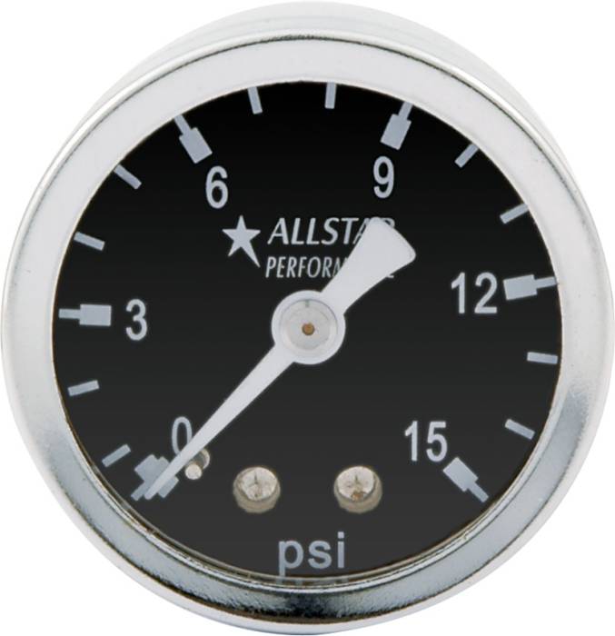 Allstar Performance - ALL80210 - 1.5" Gauge 0-15 PSI Dry Type
