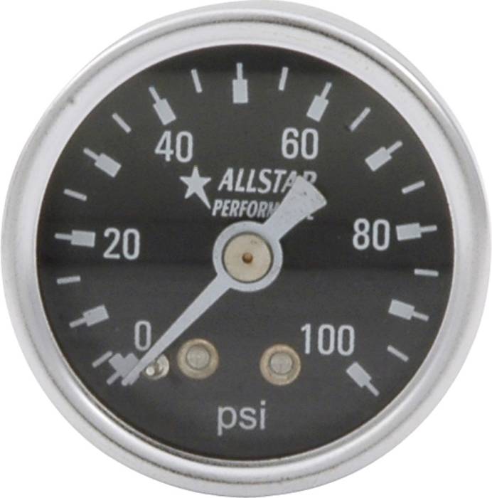 Allstar Performance - ALL80216 - 1.5" Gauge 0-100 PSI Dry Type