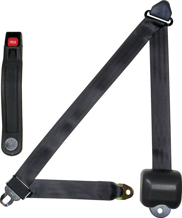 Allstar Performance - ALL98117 - Seat Belt 3-Point Retractable Charc