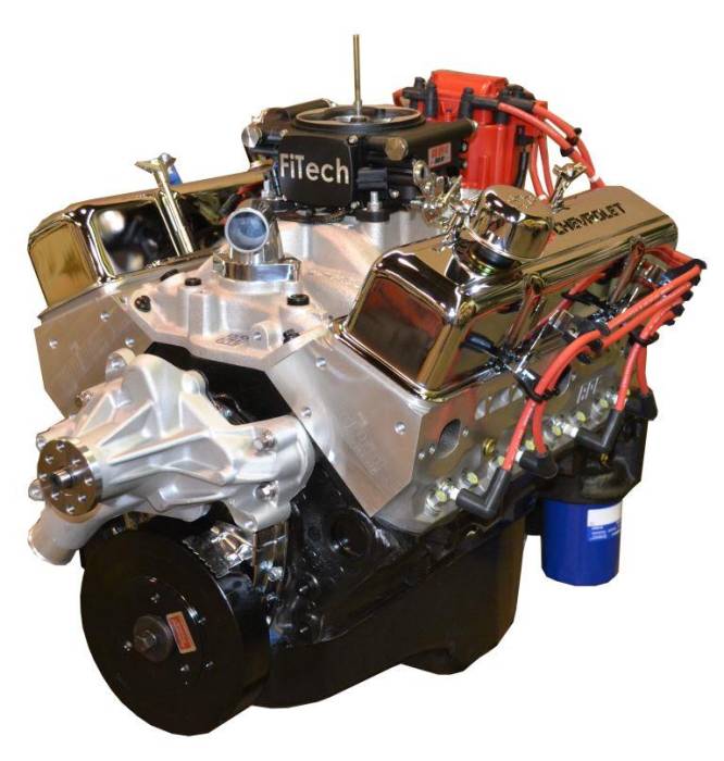 PACE Performance - Small Block Crate Engine by Pace Performance Fuel Injected 350CID 390HP Chrome Finish BP3505CT-1FX