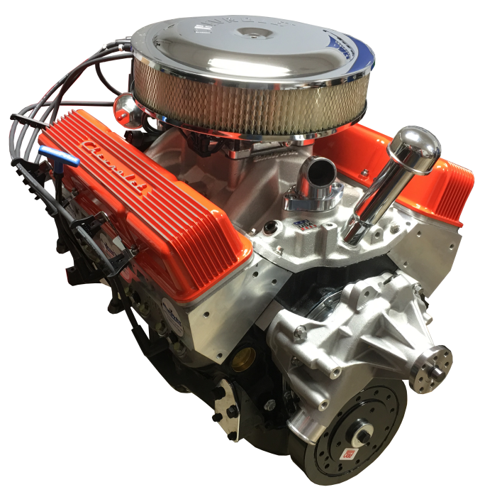 PACE Performance - Small Block Crate Engine by Pace Performance Fuel Injected 350CID 390HP Orange Finish BP3505CT-5FX