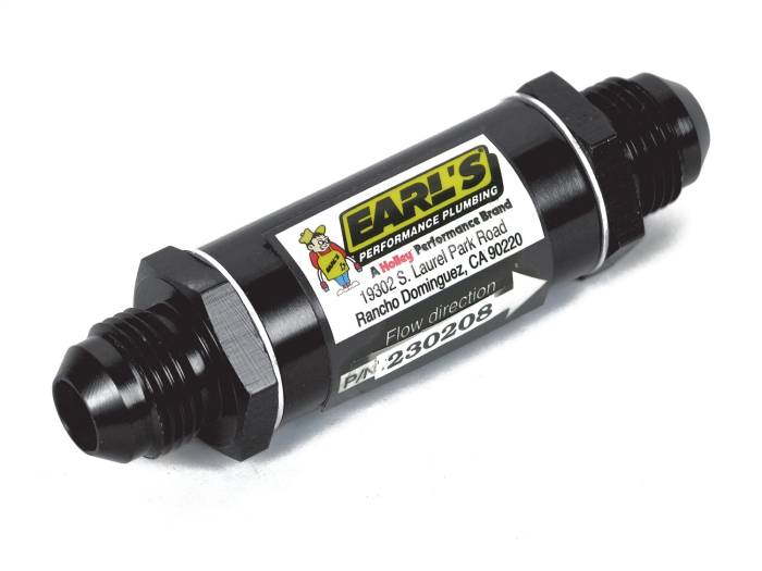 Earl's Performance - Earls Plumbing Aluminum In-Line Oil Filter AT230306ERL